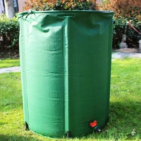 Skladací sud na vodu 1000 l, zelená, 1000 l