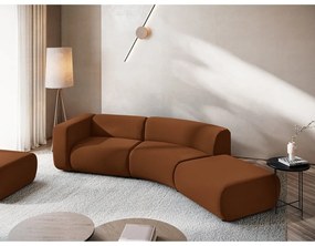 Oranžová/hnedá zamatová leňoška (pravý roh) Ekahi – Makamii