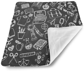 Sablio Deka pre bábätko Čierno-biela škola - 90x120 cm