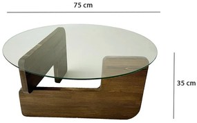 Konferenčný stolík Mia Walnut