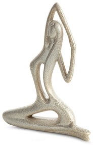 DEKORAČNÁ SOŠKA LADY 19X5X25 CM ŠAMPANSKÁ