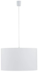 TK-LIGHTING Závesné moderné osvetlenie na lanku RONDO, 1xE27, 60W, okrúhle, biele