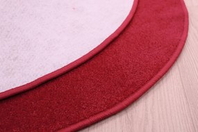Spoltex, Kusový koberec Eton červený 15 kruh, 300x300 (priemer) kruh, červená, kuchyňa