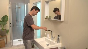 Hansgrohe Metris New, umývadlová batéria s otočným výtokom a výpustom, chrómová, HAN-31087000