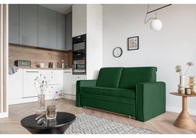 Tmavozelená rozkladacia pohovka 168 cm Lucky Lucy – Miuform