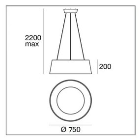 Moderné svietidlo MADE Oxygen P žltá LED   8095