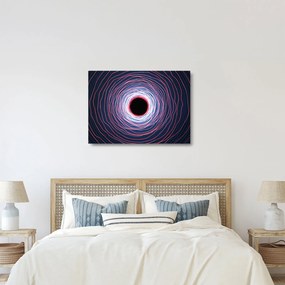 Sklenený obraz abstrakcie kruhu (70x50 cm)