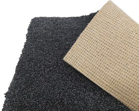 Tapibel, Koberec metráž Supersoft 800 čierny, na mieru, šíře 4m, čierna, ab (mriežka), chodba / predsieň