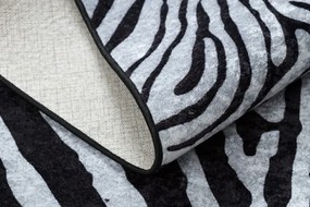 Koberec MIRO 51331.803 zebra, čierny / biely