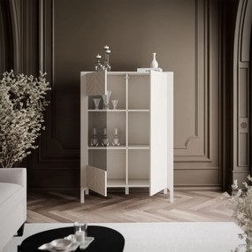 DVOJDVEROVÁ PRESKLENÁ VITRÍNA SALOME KAŠMÍR 103 cm