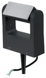 Vonkajšia stojaca lampa Spike čierna