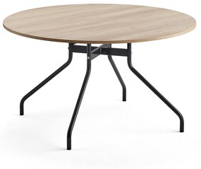 Stôl AROUND, Ø 1300 mm, dub, antracit