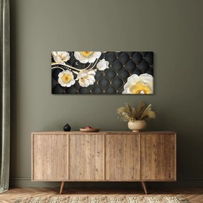 Obraz bielych kvetov ruží (120x50 cm)