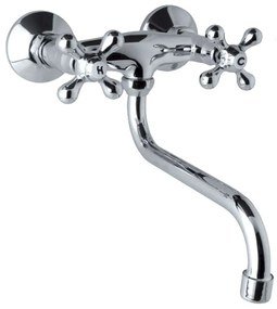 Mereo Mereo, Drezová nástenná batéria, Retro Viktorie, s ramienkom rúrkovým pr. 18 mm - 200 mm, MER-CBL301A