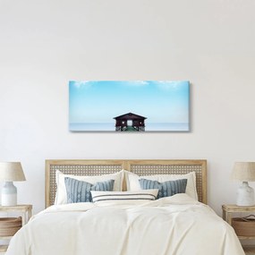 Obraz domu na mori (120x50 cm)