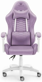 Herné kreslo HC-1000 Purple - zamatová látka