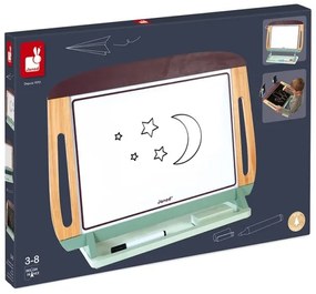 Janod - Magnetická tabuľa na stôl zelená/hnedá