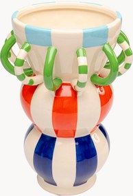 Ručne maľovaná dekoračná váza Harlequin, V 33 cm