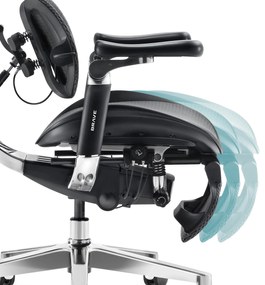 Ergonomické kancelárske kreslo V-Kinetic, čierne