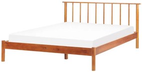 Drevená posteľ 140 x 200 cm svetlé drevo BARRET II Beliani