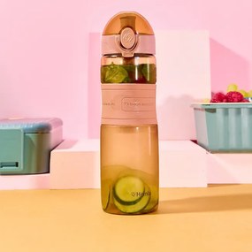 Fľaša POPPIE ružová 896182 600 ml