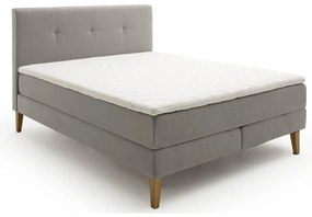 Svetlosivá boxspring posteľ 180x200 cm Stockholm – Meise Möbel