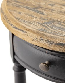 Stolik Margaret 45x72 black&amp;natural