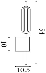 Searchlight 76210CL - stmievateľné LED nástenné svietidlo CATTAIL LED/6W/230V