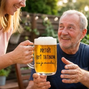 Ahome Číry pohár na pivo 0,5 l - Pretože byť tatinom nie je sranda