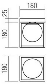 Redo 01-3053 - Stropné svietidlo ZODIAC 1xE14/28W/230V