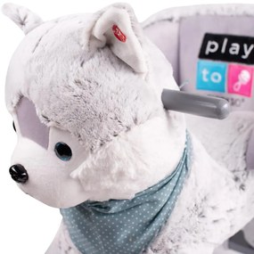 Rozbalené Hojdacia hračka s melódiou a kolieskami PlayTo husky