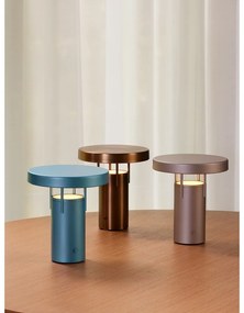 Modrá LED stmievateľná stolová lampa (výška 20 cm) BringMe – Hübsch