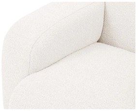 Biela rohová pohovka z textílie bouclé (pravý roh) Molino – Micadoni Home