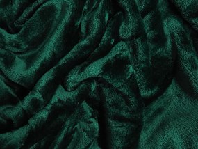 XPOSE® Mikroplyšová plachta Exclusive - tmavo zelená 120x200 cm