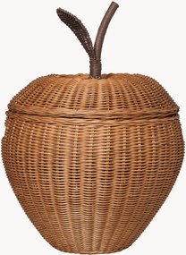 Detský ručne vyrobený ratanový úložný kôš Apple