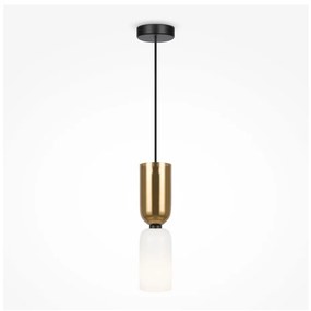 Maytoni MOD177PL-01G - Luster na lanku MEMORY 1xE14/40W/230V zlatá/biela