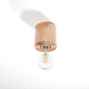 Sollux SL.0672 - Stropné svietidlo SALGADO 1xE27/60W/230V drevo