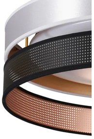 Duolla-LED Stropné svietidlo ROLLER DUO SH. LED/24W/230V pr. 45 cm strieborná/čierna