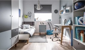 Biela jednolôžková posteľ Vox Concept, 90 × 200 cm