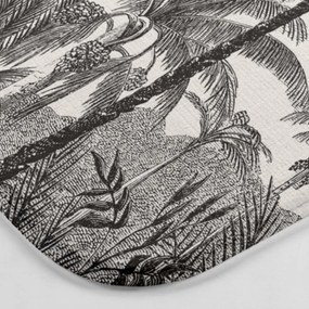 Čierno-béžová kúpeľňová predložka 45x75 cm Cocoty – douceur d'intérieur