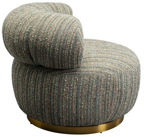 Couture otočné kreslo viacfarebné