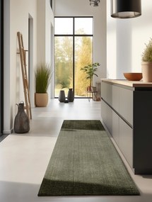 Hanse Home, Behúň Bouclé Jute 105977 Jungle Green, 80x200, zelená, chodba / predsieň