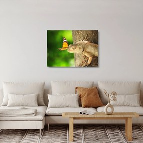 Sklenený obraz - Jašter (70x50 cm)