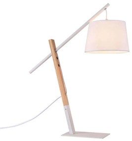 Klausen  Klausen 108033 - Stolná lampa CALI 1xE27/11W/230V biela KS0187