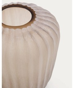 Béžová sklenená váza (výška 27 cm) Lumia – Kave Home
