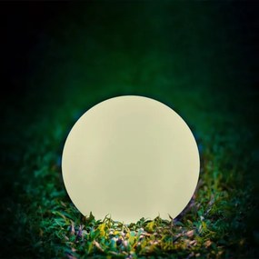 LED RGBW Solárna lampa BALL LED/3,7V 1500 mAh pr. 50 cm IP65 + diaľkové ovládanie