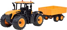 JOKOMISIADA Traktor JCB s prívesom, diaľkovo ovládaný, s výklopnou korbou Double E 1:16 RC0670