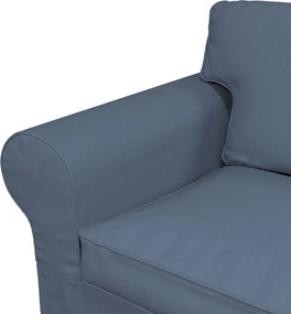 Poťah na sedačku Ektorp (nerozkladá sa, pre 3 osoby) farba produktu modrá látka zapletaná
