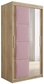Skriňa Tapi 100 Dub Sonoma/Ružová
