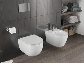 Mexen Carmen, závesná WC misa 490x365x340 mm, Rimless Tornádo, biela lesklá, 3388XX00T